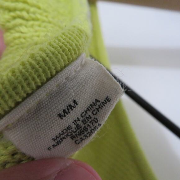 MOTH Antrhopologie Womens Sz M Green Knit Short Sleeve Top Bow Tie Back Linen - Picture 6 of 9